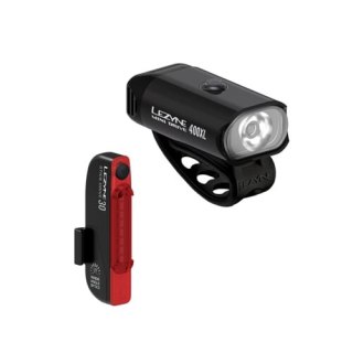 LEZYNE ZESTAW LAMPEK MINI DRIVE 400XL / STICK PAIR BLACK / BLACK (1-LED-24P-V504)