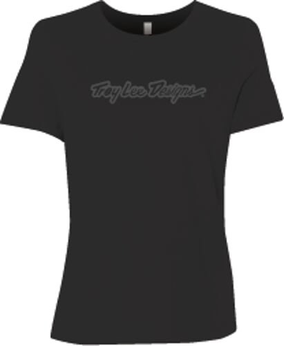 TLD T-SHIRT DAMSKI Z KRÓTKIM RĘKAWEM SIGNATURE BLACK (75391700)