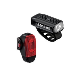 LEZYNE ZESTAW LAMPEK HECTO DRIVE 500XL / KTV DRIVE+ PAIR BLACK / BLACK (1-LED-9P-V1604)