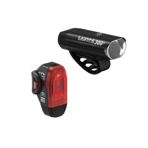 LEZYNE ZESTAW LAMPEK MICRO StVZO 250+ / KTV DRIVE StVZO PAIR SATIN BLACK / BLACK (1-LED-2P-STVZO-V137)