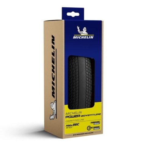 MICHELIN OPONA POWER ADVENTURE BLACK V2 700X48C COMPETITION LINE KEVLAR GUM-X TS TLR (322477)