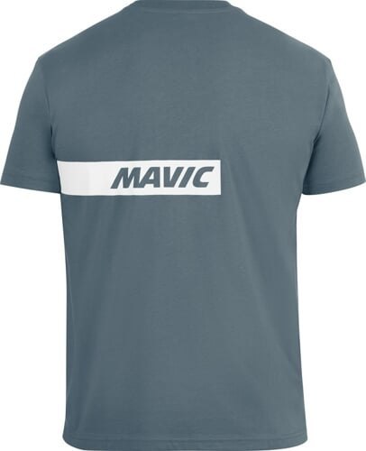 MAVIC KOSZULKA Z KRÓTKIM RĘKAWEM CORPORATE STRIPE ORION BLUE OFF-WHITE (T000216)