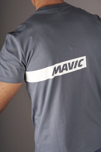 MAVIC KOSZULKA Z KRÓTKIM RĘKAWEM CORPORATE STRIPE ORION BLUE OFF-WHITE (T000216)