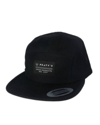 PEATY'S PUBWEAR CZAPKA PUBWEAR 5 PANEL CAP - SPEED PRODUCTS / BLACK (PPW-5PL-BLK-SPS-1)