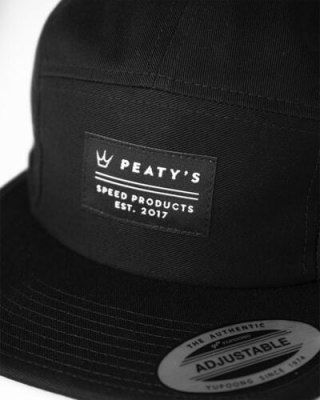 PEATY'S PUBWEAR CZAPKA PUBWEAR 5 PANEL CAP - SPEED PRODUCTS / BLACK (PPW-5PL-BLK-SPS-1)