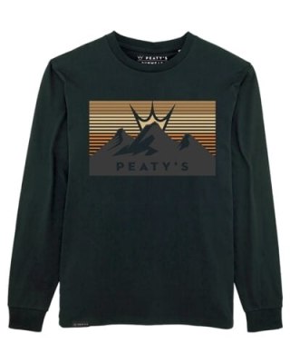 PEATY'S PUBWEAR KOSZULKA Z DŁUGIM RĘKAWEM 3 PEAKS SUNSET / BLACK (PPW-24-LST-3PS-BLK)