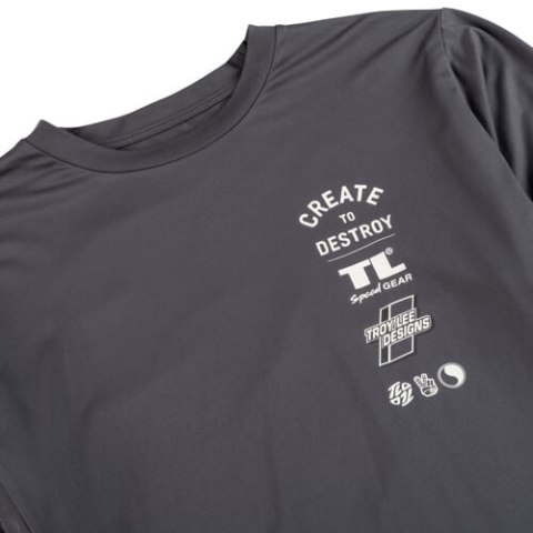 TLD KOSZULKA Z DŁUGIM RĘKAWEM RUCKUS RIDE TEE DESTROY CARBON (37110400)