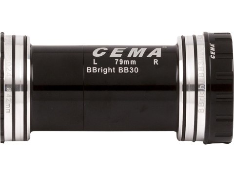 BBright46 for SRAM GXP W: 79 x ID: 46 mm Stainless Steel - Czarny, Interlock