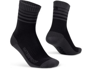 GripGrab Merino-Lined Waterproof Winter Socks XL, czarny