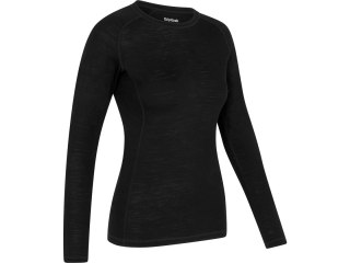 GripGrab Women's Merino Blend Therm Long Sleeve Base Layer L, czarny