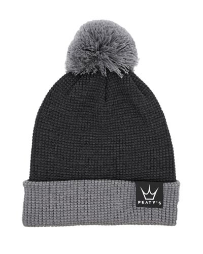 PEATY'S ČEPICE PUBWEAR MERINO BOBBLE HAT - GREY (PPW-BOB-2TN-GRY-1)