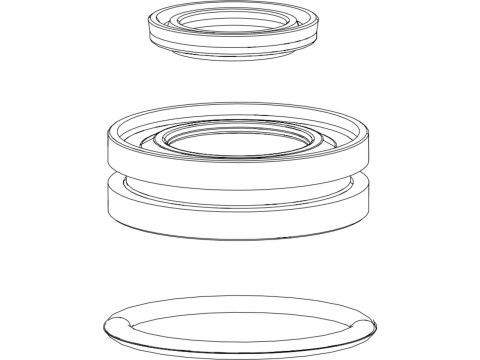 FORK DAMPER SEALHEAD ASSEMBLY - MOCO 32mm 12.5 ALUMINUM SHAFT- SIDB (2014-PRESEN