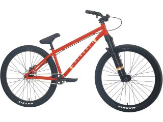 Fairdale Hareraiser DJ 26 Inch M/L, matte fire engine red 625mm TT, 100mm Manitou Fork