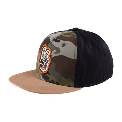 TLD DZIECIĘCA CZAPKA PEACE OUT BLACK / FOREST CAMO (79057300)