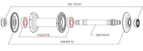 MAVIC FRONT HUB BEARINGS 12X24X6 6901 X 2 (M40078)