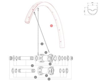 MAVIC KIT FRONT/REAR RIM XA/XA LIGHT 27,5' 25TSS (V2318215)