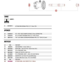 MAVIC KIT REAR QRM+ AXLE BOOST ITS-4 148MM (V2370801)