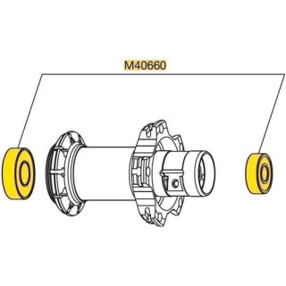 MAVIC REAR HUB BEARINGS 8X22X7 + 12X28X8 608 + 6001 (M40660)