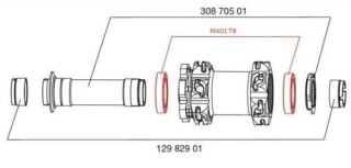 MAVIC REAR HUB BEARINGS 9X22X7 (B9) + 12X24X6 (6901) 2013 (33000001)