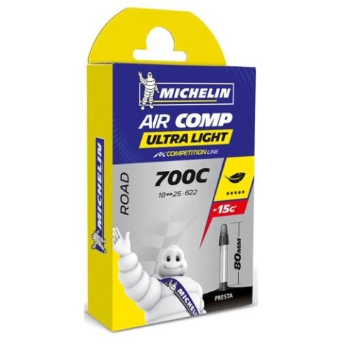 MICHELIN DĘTKA AIR COMP ULTRALIGHT GAL-FV 80MM 700X18/25 (837288)