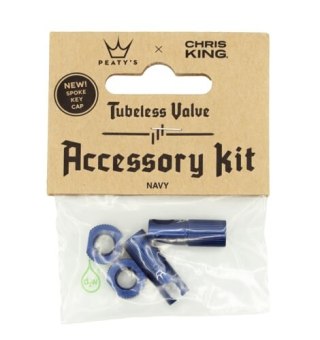 PEATY'S X CHRIS KING WENTYLE (MK2) NAVY TUBELESS ACCESSORY KIT (PTV2-ACCS-NVY-12)