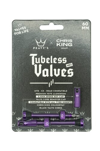 PEATY'S X CHRIS KING WENTYLE (MK2) VIOLET TUBELESS 60MM (PTV2-60-VLT-12)