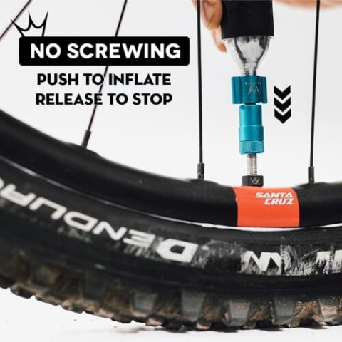 PEATY'S HOLESHOT POMPKA I NABOJE CO2 - ROAD & GRAVEL (16G) - TURQUOISE (PPR-HTI-RAG-TRQ-12)