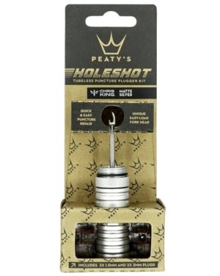 PEATY'S HOLESHOT ZESTAW NAPRAWCZY TUBELESS - SILVER (PPR-TPP-SIL-12)