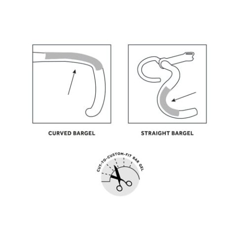 FIZIK 4 PIECES OF GEL (2 CURVED, 2 STRAIGHT) (BG02 A00003)