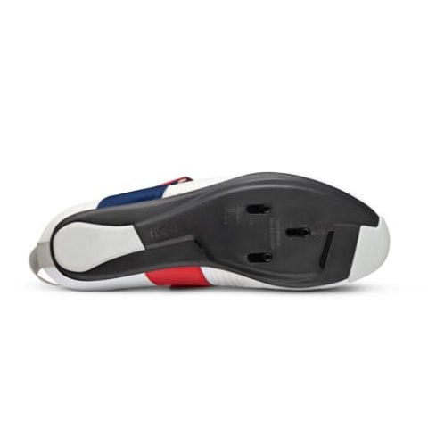 FIZIK BUTY TRANSIRO HYDRA AEROWEAVE CARBON WHITE / RED - BLUE (TRR2PAR1K20RB)