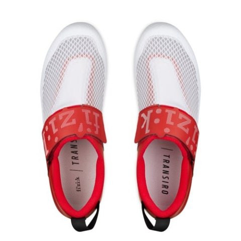 FIZIK BUTY TRANSIRO HYDRA WHITE - METAL RED (TRR5PMR1K20MR)