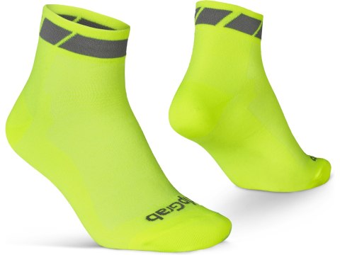 GripGrab Classic Low Cut Summer Soc XS, yellow hi-vis