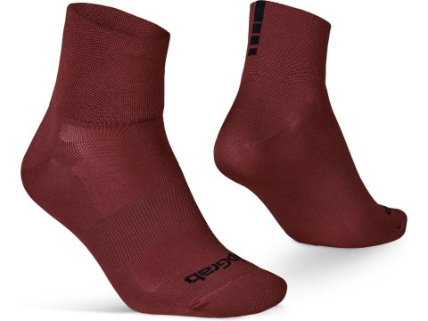 GripGrab Lightweight SL Short Summer Socks L, dark red