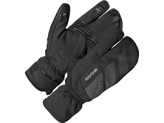 GripGrab Ride Windproof Deep Winter Lobster Gloves L, czarny