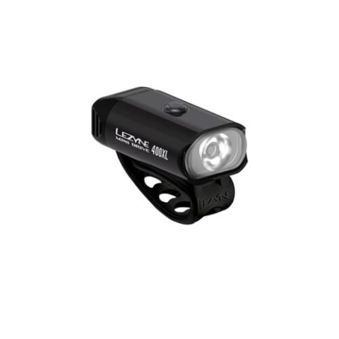 LEZYNE LAMPKA PRZEDNIA MINI DRIVE 400XL BLACK GLOSS (1-LED-24F-V204)