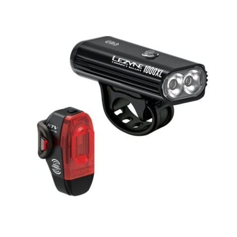 LEZYNE ZESTAW LAMPEK CONNECT SMART 1000XL / KTV SMART PAIR BLACK (1-LED-32P-V104)