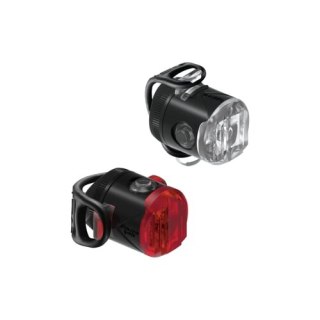 LEZYNE ZESTAW LAMPEK FEMTO USB DRIVE PAIR BLACK (1-LED-31P-V104)