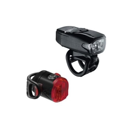 LEZYNE ZESTAW LAMPEK KTV DRIVE / FEMTO USB PAIR BLACK (1-LED-12P-V504)