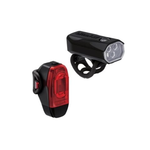 LEZYNE ZESTAW LAMPEK KTV DRIVE PRO 300+ / KTV DRIVE+ PAIR BLACK / BLACK (1-LED-19P-V204)