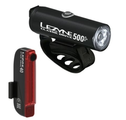 LEZYNE LIGHT CLASSIC DRIVE 500+ / STICK+ DRIVE PAIR (1-LED-29P-V837)