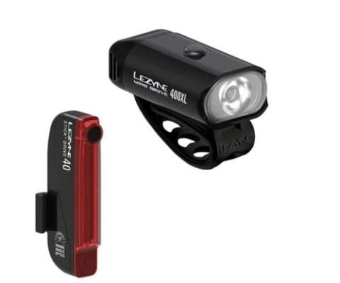 LEZYNE LIGHT MINI DRIVE 400XL / STICK+ DRIVE PAIR (1-LED-24P-V804)