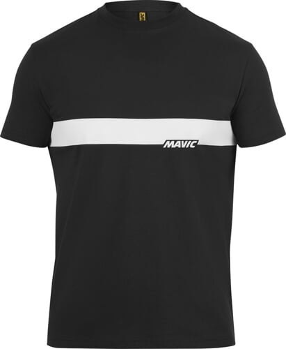 MAVIC KOSZULKA Z KRÓTKIM RĘKAWEM CORPORATE STRIPE BLACK CORDE (T000215)