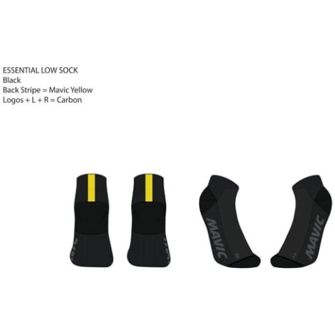 MAVIC SKARPETKI ESSENTIAL LOW BLACK (G000325)