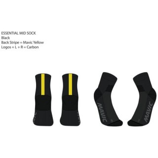 MAVIC SKARPETKI ESSENTIAL MID BLACK (G000319)