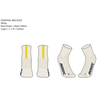 MAVIC SKARPETKI ESSENTIAL MID WHITE (G000320)