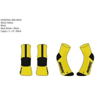 MAVIC SKARPETKI ESSENTIAL MID YELLOW (G000321)