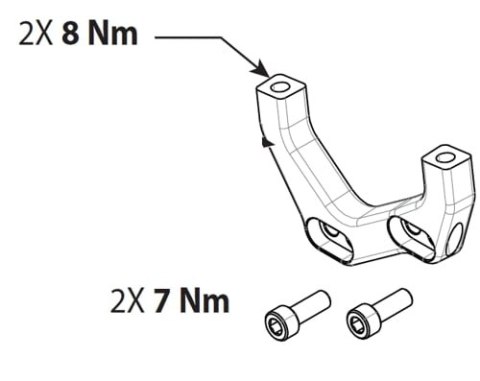 GT FURY POST MOUNT BRAKE ADAPTER 203mm (K24003)