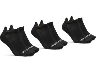 GripGrab Classic No Show Summer Socks 3-Pack L, czarny