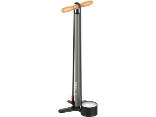 Lezyne Floor Pump Steel HV Floor Drive 3.5", 100PSI flat grey