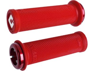 ODI Grips Ruffian Mini V2.1 red w/ red clamps 110mm